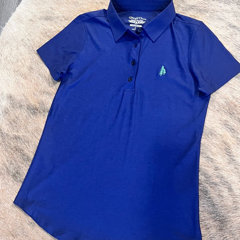 Straight Down Golf Polo – Small |Performance Wear | Like New
